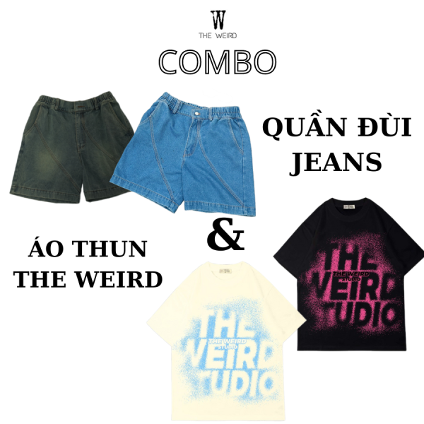 COMBO QUẦN JEANS QDTK014 + ÁO THUN ATK803 THE WEIRD