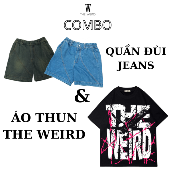 COMBO QUẦN JEANS QDTK014 + ÁO THUN ATK860 THE WEIRD